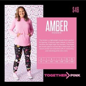 LuLaRoe Tops - LLR S Pink BCA Amber Hoodie BNWT LuLaRoe Tops - LLR S Pink BCA Amber Hoodie BNWT
